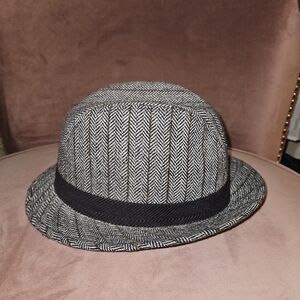 Stylish Black and Gray Women's Fedora Hat